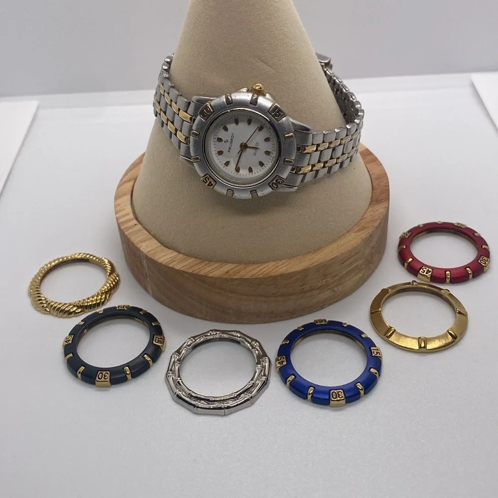 Peugeot Woman’s Watch Gift Set with Interchangeable Bezels
